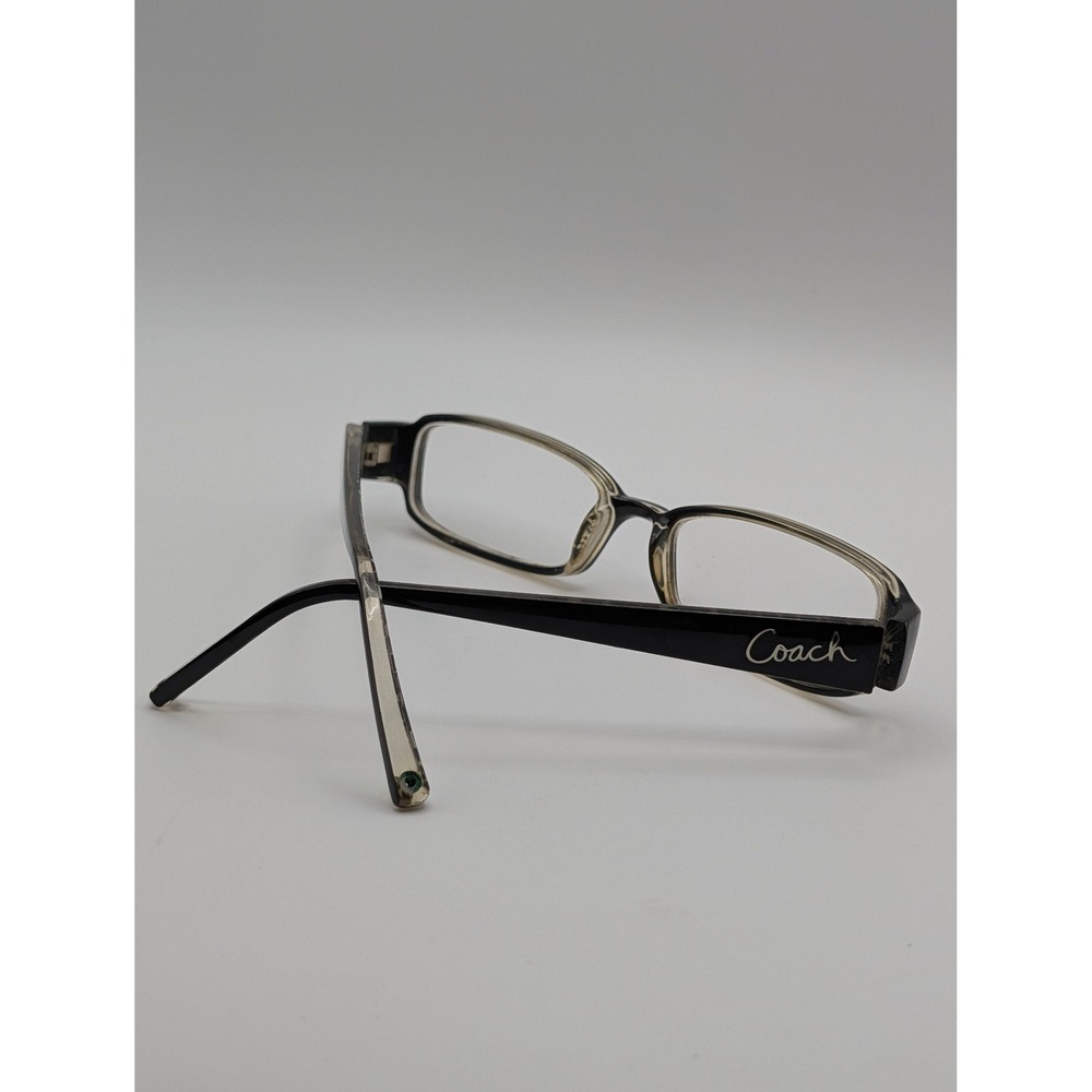 Coach Avery 626‎ Black Eyeglasses Frames Rectangle Womens Signature Print
